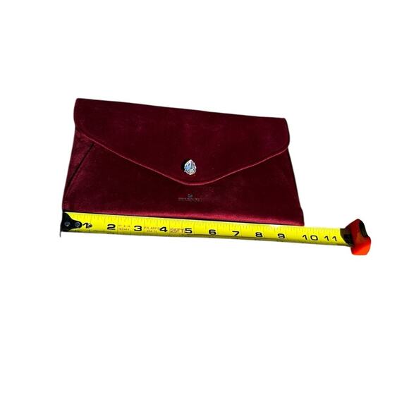 Swarovski Red Velvet Evening Clutch EUC - Picture 5 of 9